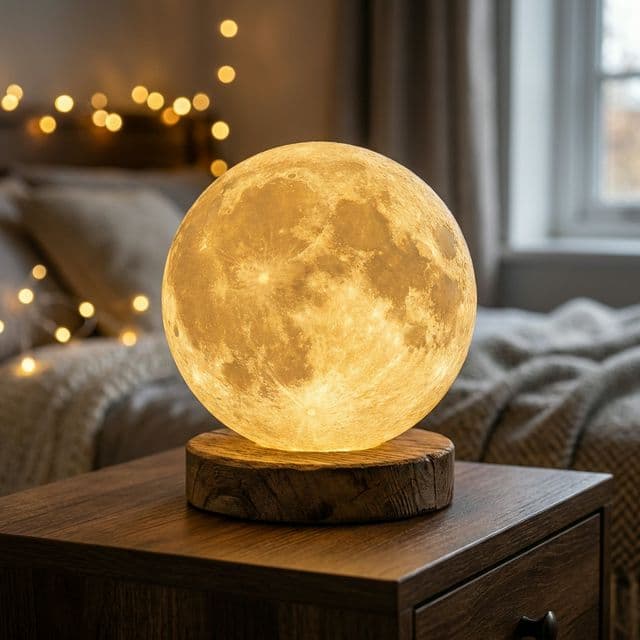 Rotating Moon Lamp Collection